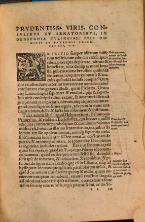 En Lector, Librum Damus vere aureum, planeque scholasticum : quo continentur haec: Ta Chrysa Kalumena Pythagoru Epē ... Id Est, Pythagorae carmina aurea Phōkylidu poiēma ... ; Phocylidae poema admonitorium ; Theognidis Megarensis poetae Siculi gnomologia ; Coluthi Lycopolitae Thebaei Helenae raptus ; Tryphiodori poetae Aegyptii de Troiae excidio