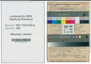 Entnazifizierung Herbert Mitschker , geb. 30.11.1903 (Maurer)