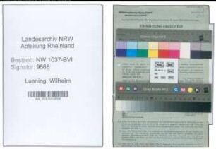 Entnazifizierung Wilhelm Luening , geb. 07.10.1898 (Arbeiter)