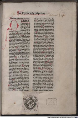 Quaestiones disputatae de potentia dei