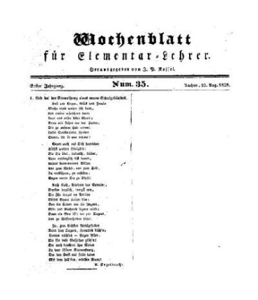 Lied bei der Einweihung eines neuen Schulgebäudes