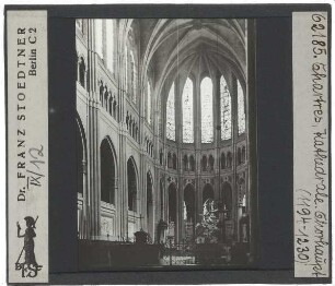Chartres, Kathedrale Notre-Dame : Innenansicht, Chor, Blick nach O