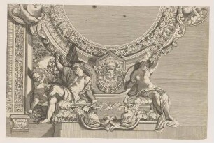 Ausschnitt Deckendekoration, Galleria, Palazzo Pamphilj, Rom
