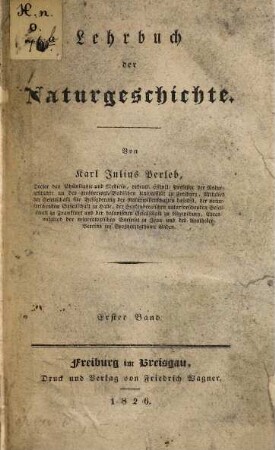 Lehrbuch der Naturgeschichte, 1