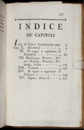 Indice De' Capitoli