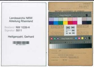 Entnazifizierung Gerhard Heiligenpahl , geb. 25.05.1906 (Arbeiter)