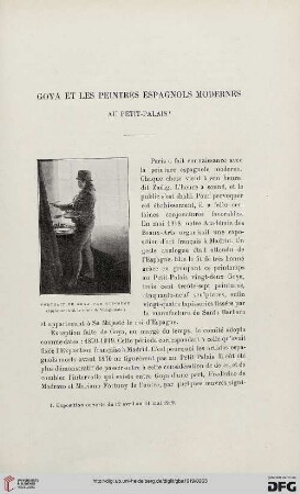 4. Pér. 15.1919: Goya et les peintres espagnols modernes au Petit-Palais