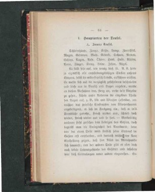 I. Hauptarten der Teufel.