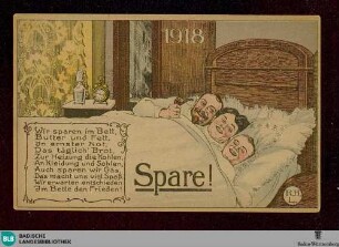 Spare! : Wir sparen im Bett, Butter und Fett …