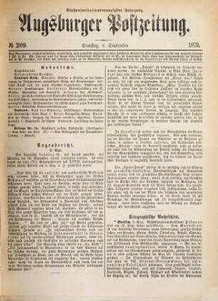 Augsburger Postzeitung. 1879 = Jg. 193, 9 - 12