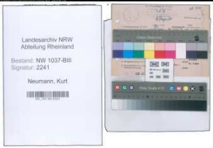 Entnazifizierung Kurt Neumann , geb. 08.09.1902 (Polizeibeamter)