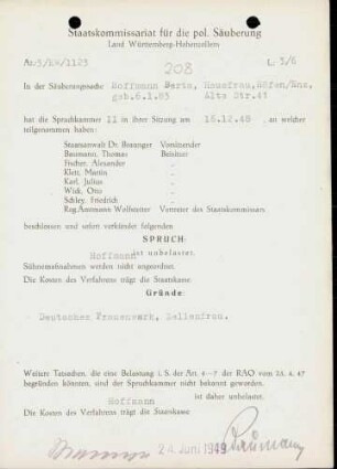Hoffmann, Berta