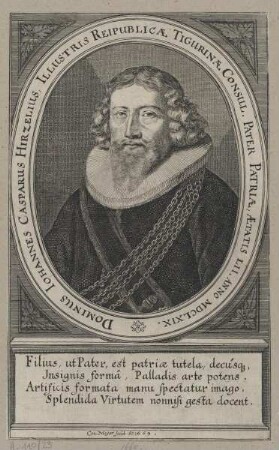 Bildnis des Iohannes Casparus Hirzelius