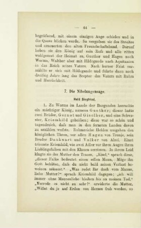 7. Die Nibelungensage