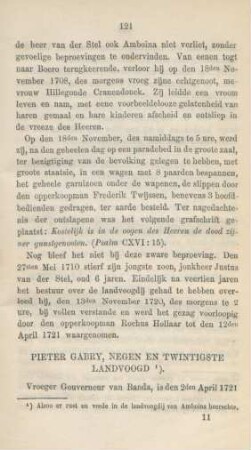 Pieter Gabry, negen en twintigste landvoogd
