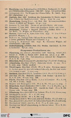Hungersnot-Denkmünzen etc. (Nr. 186-207)