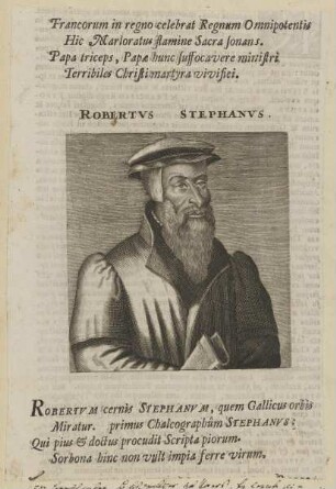 Bildnis des Robertvs Stephanvs