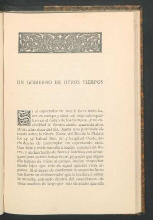 Un gobierno de otros tiempos