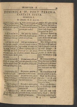 Dominica IV. Post Pascha. Cantate Dicta.