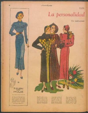 La personalidad en el vestir [Dibujos] : Para la mujer