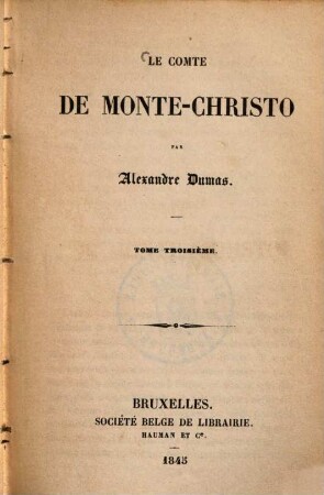 Le comte de Monte-Christo, 3