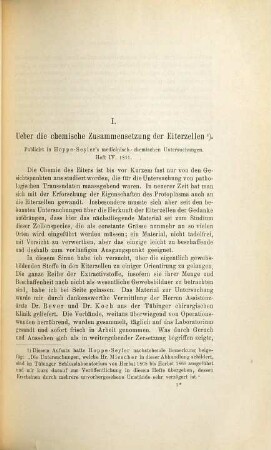 Die histochemischen und physiologischen Arbeiten von Friedrich Miescher : ges. und hrsg. von seinen Freunden, 2