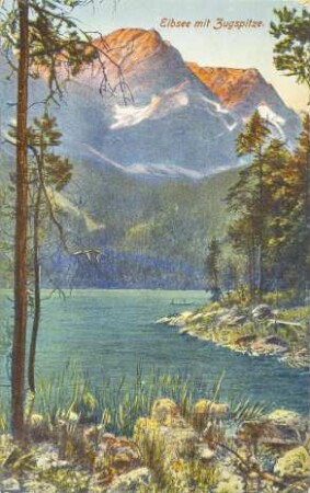 Eibsee mit Zugspitze.