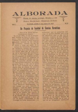 Un proyecto de Facultad de Ciencias Herméticas