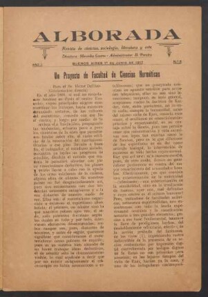 Un proyecto de Facultad de Ciencias Herméticas