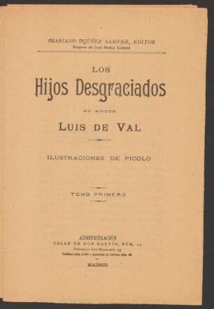Los hijos desgraciados : tomo 1