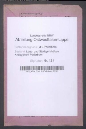 Ebbers, Catharina geb. Kligge zu Paderborn, Witwe des Bäckermeisters Bartholome Ebbers