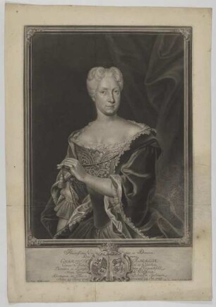 Bildnis der Charlotta Amalia de Hoheloh et Gleichen