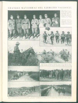 Grandes maniobras del ejercito nacional