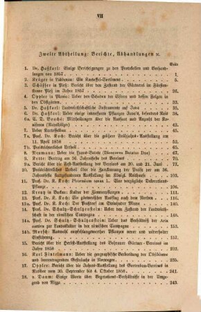 Verhandlungen des Vereines zur Beförderung des Gartenbaues in den Königlich Preussischen Staaten. 6. 1858
