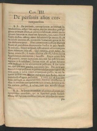 Cap. III. De personis alios corrumpentibus.