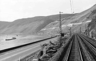 Boppard: Strecke mit großer Rheinschleife bei Boppard