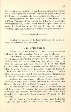 Das Gymnasium.