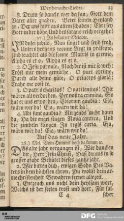 Neu-Jahrs-Lieder.