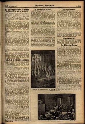 Zweite Ausgabe vom Montag, den 22. Februar 1937.