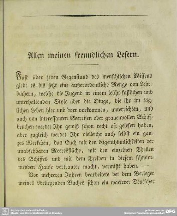 Allen meinen freundlichen Lesern
