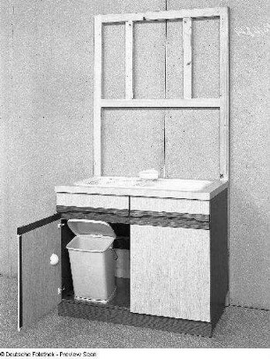 Doppelspüle mit Gestell für Hängeschrank