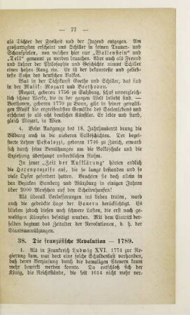 38. Die französische Revolution. 1789