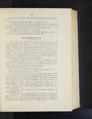 Wissenschaftlicher Abend vom 5. Mai 1900.