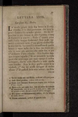 Lettera XXVII.