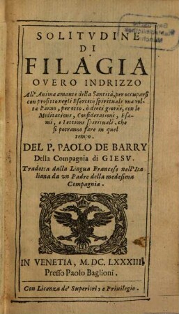 Solitudine di filagia