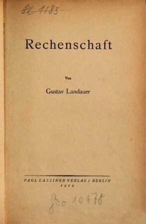 Rechenschaft