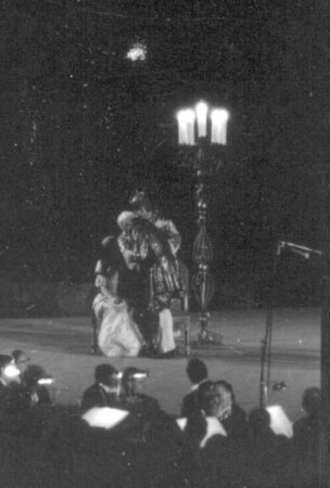 "Eine Nacht in Venedig" von Johann Strauß. Aufführung der Staatsoperette Dresden im Rahmen der Veranstaltungsreihe "Dresdner Sommer". Dresdner Zwinger, 12. Juni 1970