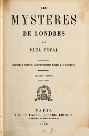 Les Mystères de Londres, II