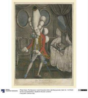 The Macaroni. A real Character at the Late Masquerade