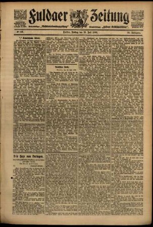 Ausgabe vom Freitag, den 13. Juli 1906.